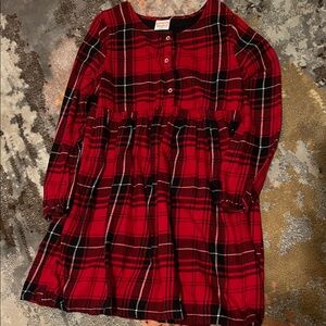 Jumping Beans Red and Black Plaid Dress Size 10